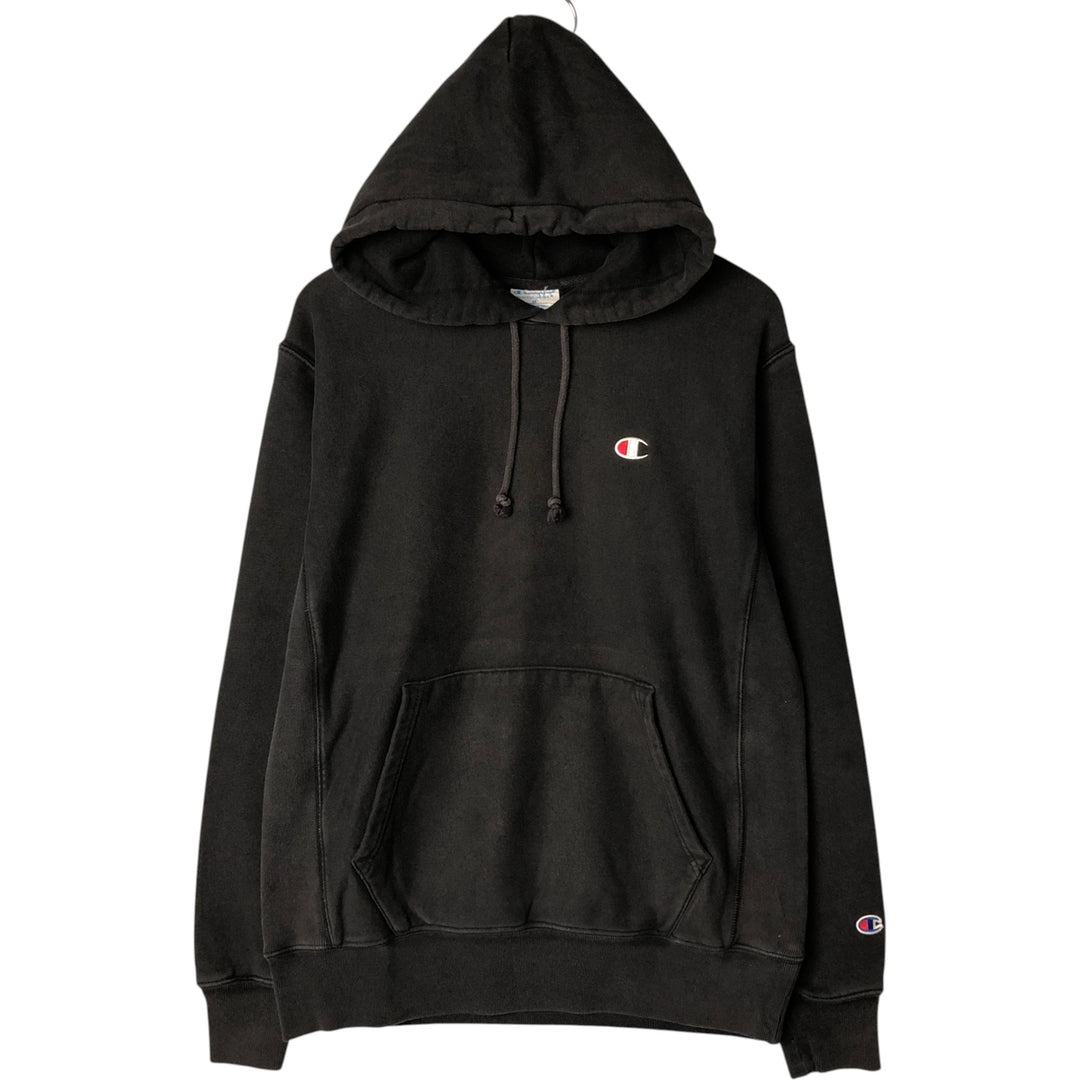 Champion REVERSE WEAVE Reverse Weave Sweat Pullover Hoodie Men's M cotton black type Vintage Second Hand