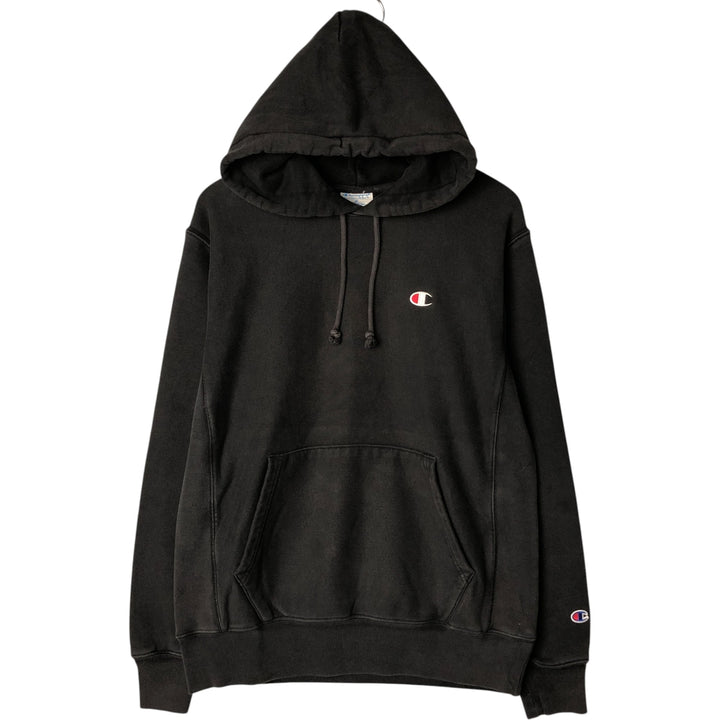 Champion REVERSE WEAVE Reverse Weave Sweat Pullover Hoodie Men's M cotton black type Vintage Second Hand