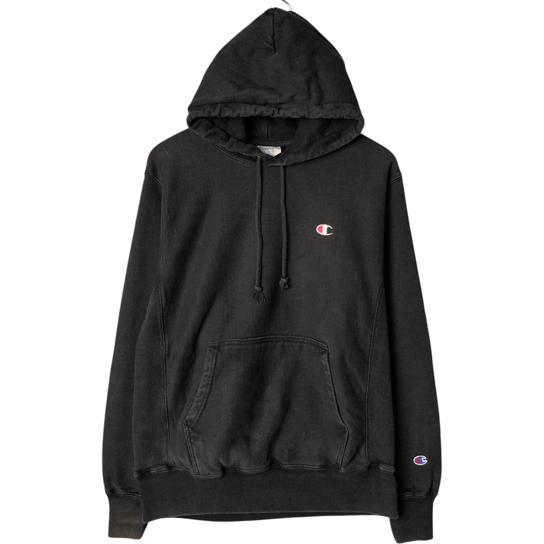 Champion REVERSE WEAVE Reverse Weave Sweat Pullover Hoodie Men's M cotton black type Vintage Second Hand