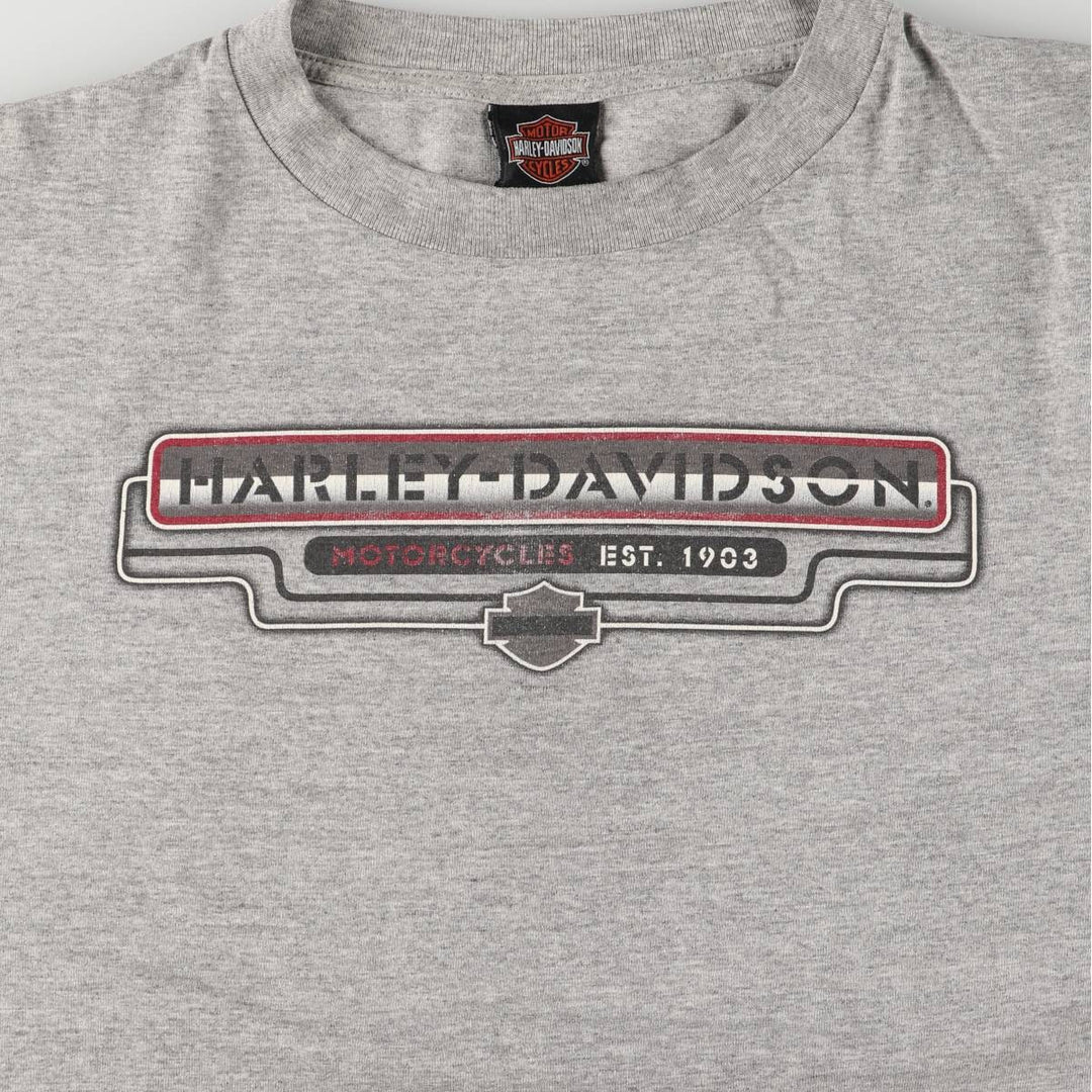 00'S Harley-Davidson Long Sleeve T-Shirt, Men's XL Size unclear gray type Vintage Second Hand