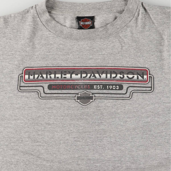 00'S Harley-Davidson Long Sleeve T-Shirt, Men's XL Size unclear gray type Vintage Second Hand