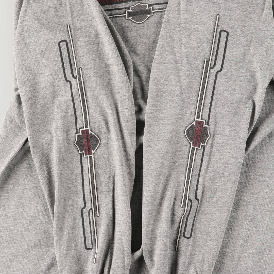 00'S Harley-Davidson Long Sleeve T-Shirt, Men's XL Size unclear gray type Vintage Second Hand