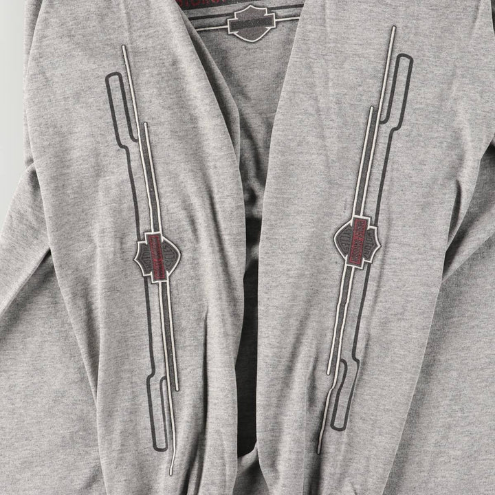 00'S Harley-Davidson Long Sleeve T-Shirt, Men's XL Size unclear gray type Vintage Second Hand