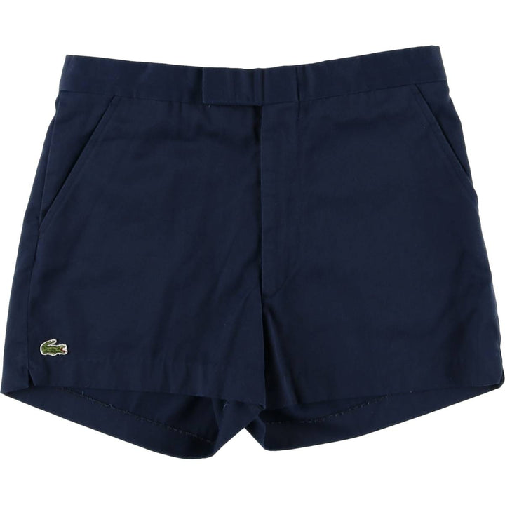 Vintage 1970'S Lacoste IZOD chino shorts, women's size XL (w33). unclear navy blue type Vintage Second Hand
