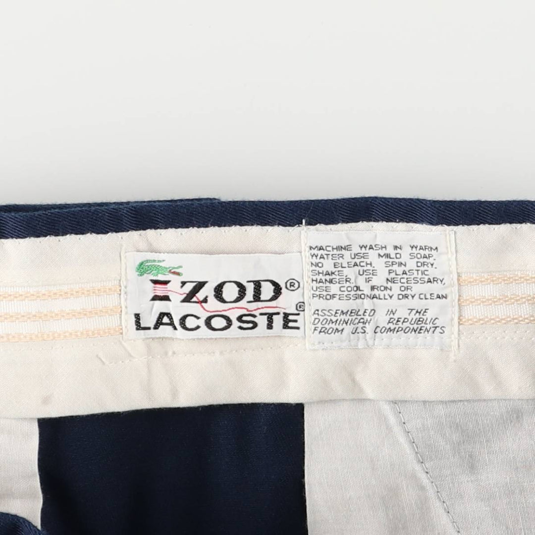 Vintage 1970'S Lacoste IZOD chino shorts, women's size XL (w33). unclear navy blue type Vintage Second Hand
