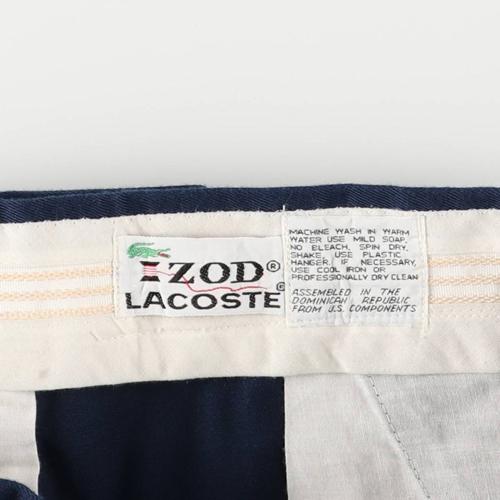 Vintage 1970'S Lacoste IZOD chino shorts, women's size XL (w33). unclear navy blue type Vintage Second Hand