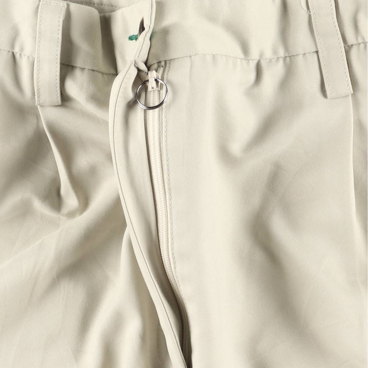 Tommy Hilfiger Golf Two-Pleated Shorts, Women's Size L (W30) polyester ivory Vintage Second Hand