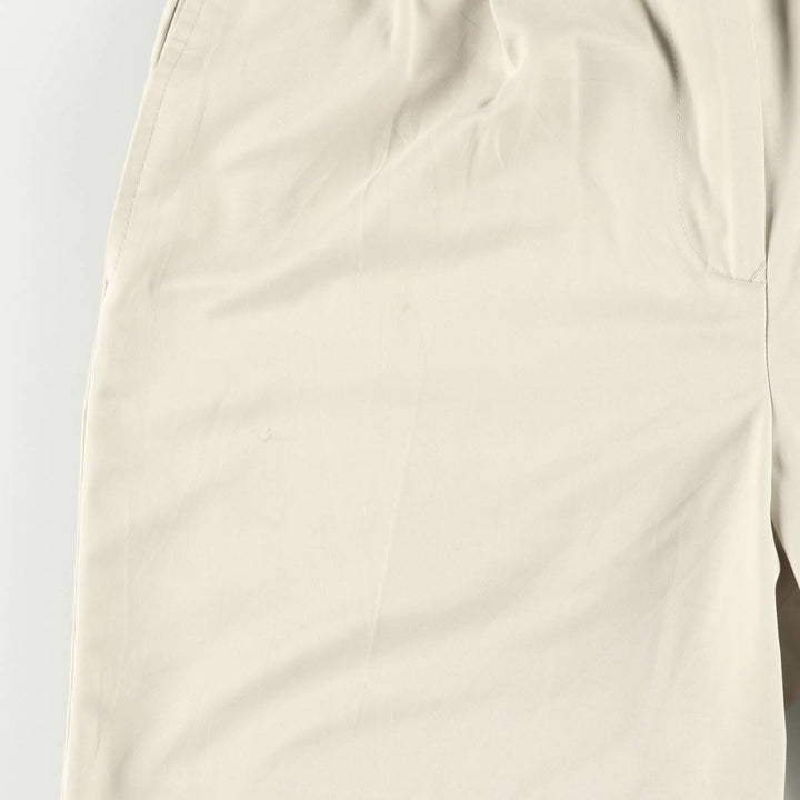 Tommy Hilfiger Golf Two-Pleated Shorts, Women's Size L (W30) polyester ivory Vintage Second Hand
