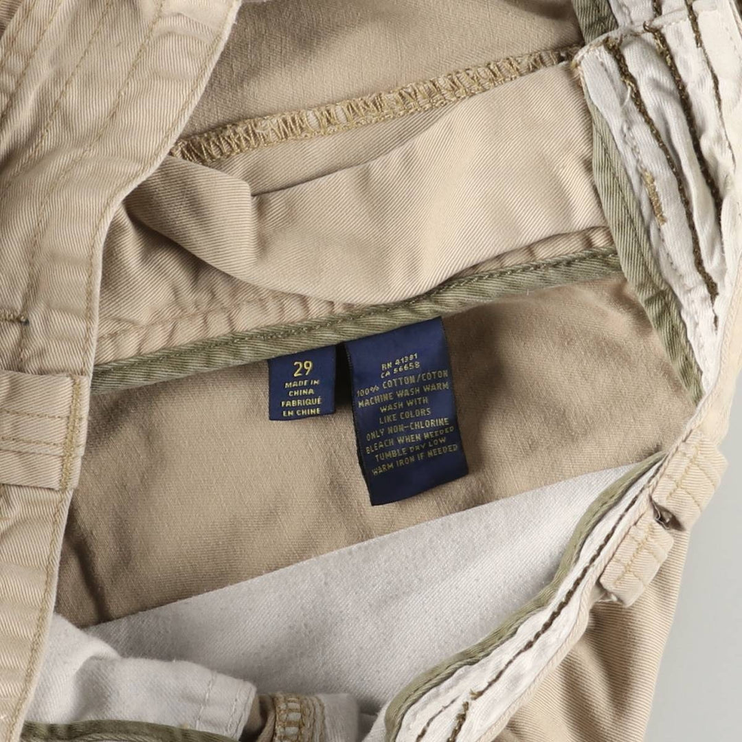 Ralph Lauren POLO RALPH LAUREN cargo shorts, half pants, men's, W30 equivalent cotton Beige type Vintage Second Hand