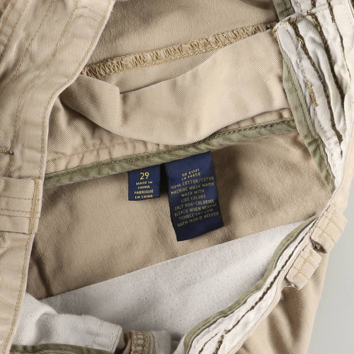 Ralph Lauren POLO RALPH LAUREN cargo shorts, half pants, men's, W30 equivalent cotton Beige type Vintage Second Hand