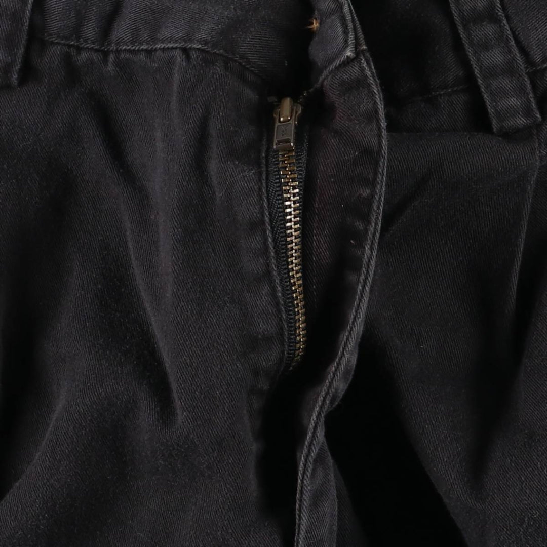 90'S NAUTICA Two-pleat Chino Shorts, Women's L (w30) Vintage cotton black type Vintage Second Hand