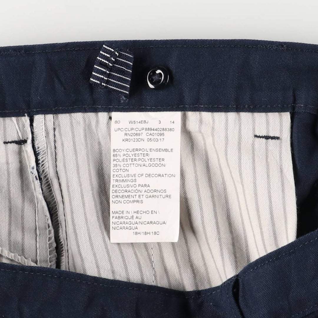 Dickies Work Shorts, Women's, Size XXL (W35) polyester navy blue type Vintage Second Hand