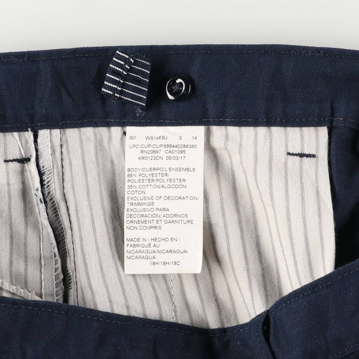 Dickies Work Shorts, Women's, Size XXL (W35) polyester navy blue type Vintage Second Hand