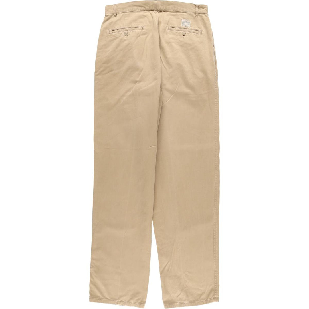 Ralph Lauren POLO by Ralph Lauren Two-pleat Chino Pants for Men, W32 equivalent cotton Beige type Vintage Second Hand