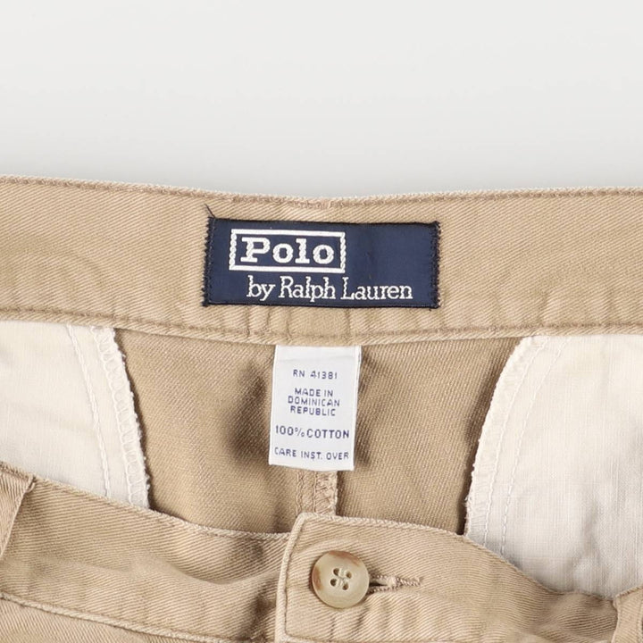 Ralph Lauren POLO by Ralph Lauren Two-pleat Chino Pants for Men, W32 equivalent cotton Beige type Vintage Second Hand