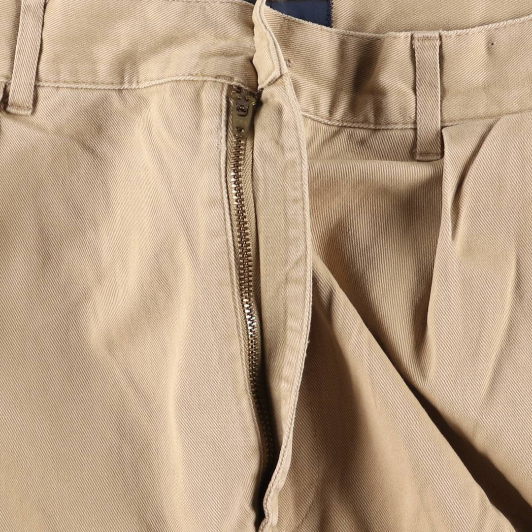 Ralph Lauren POLO by Ralph Lauren Two-pleat Chino Pants for Men, W32 equivalent cotton Beige type Vintage Second Hand