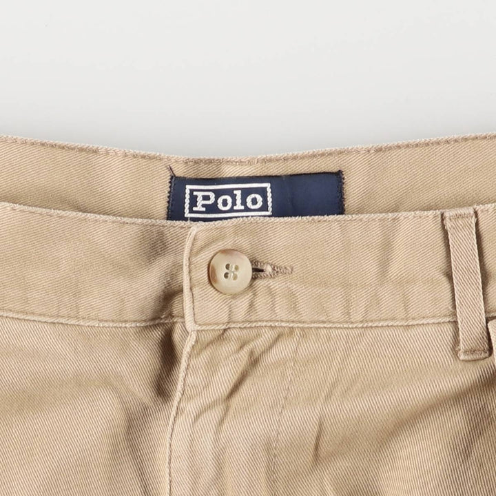 Ralph Lauren POLO by Ralph Lauren Two-pleat Chino Pants for Men, W32 equivalent cotton Beige type Vintage Second Hand