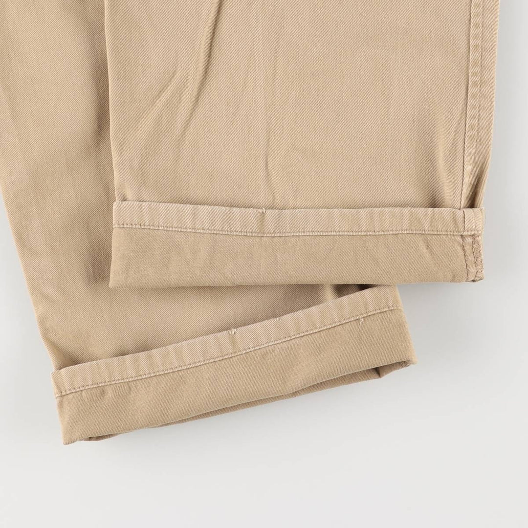 Ralph Lauren POLO by Ralph Lauren Two-pleat Chino Pants for Men, W32 equivalent cotton Beige type Vintage Second Hand