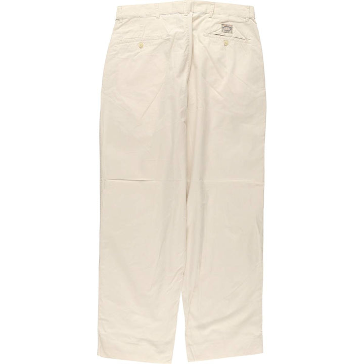 Ralph Lauren POLO by Ralph Lauren Two-pleat Chino Pants for Men, W33 equivalent cotton ivory Vintage Second Hand