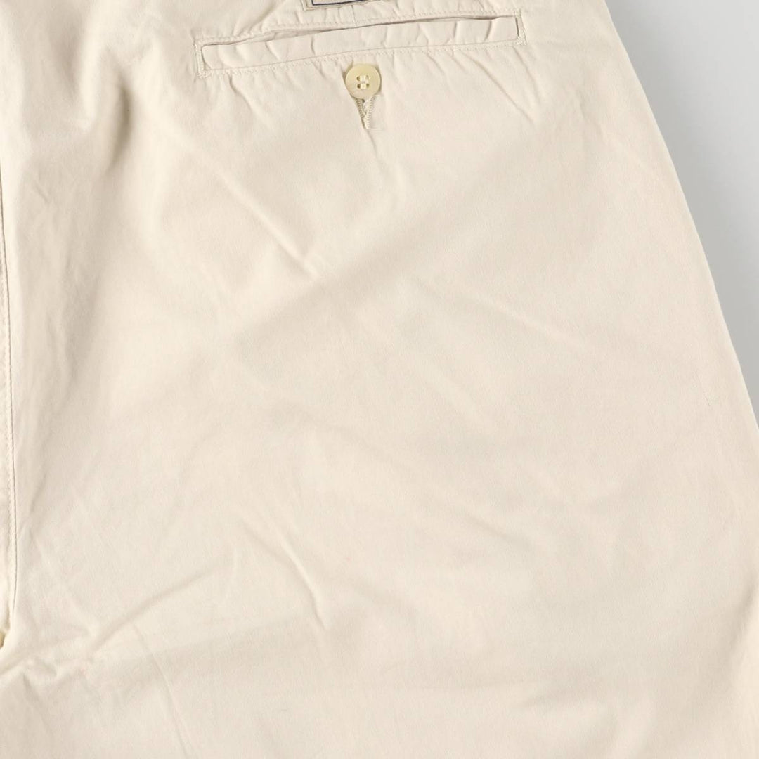 Ralph Lauren POLO by Ralph Lauren Two-pleat Chino Pants for Men, W33 equivalent cotton ivory Vintage Second Hand