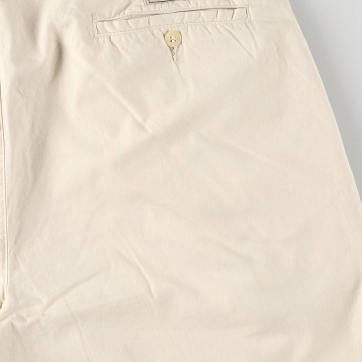 Ralph Lauren POLO by Ralph Lauren Two-pleat Chino Pants for Men, W33 equivalent cotton ivory Vintage Second Hand