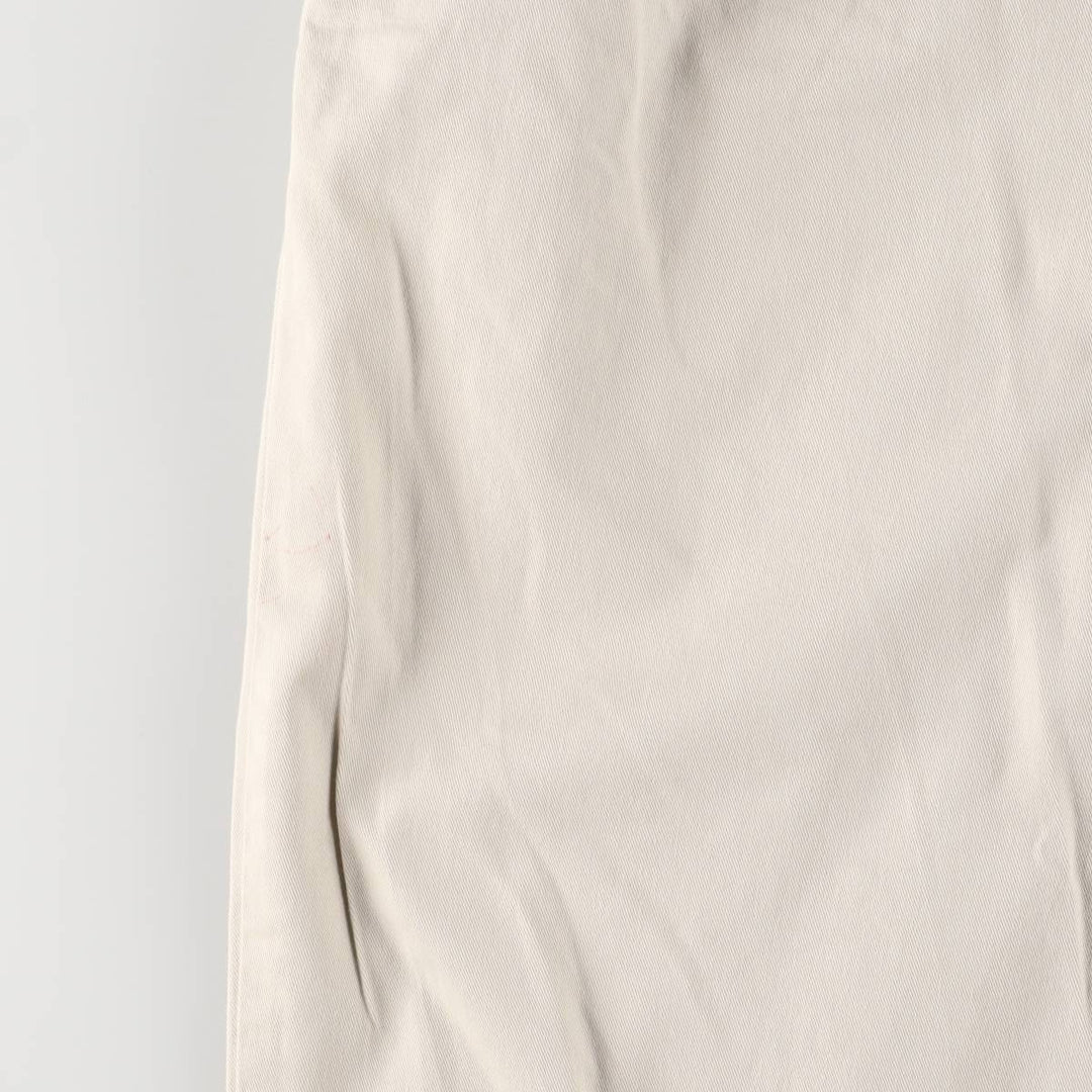 Ralph Lauren POLO by Ralph Lauren HAMMOND PANT, two-pleat chino pants, men's, w34 equivalent cotton ivory Vintage Second Hand