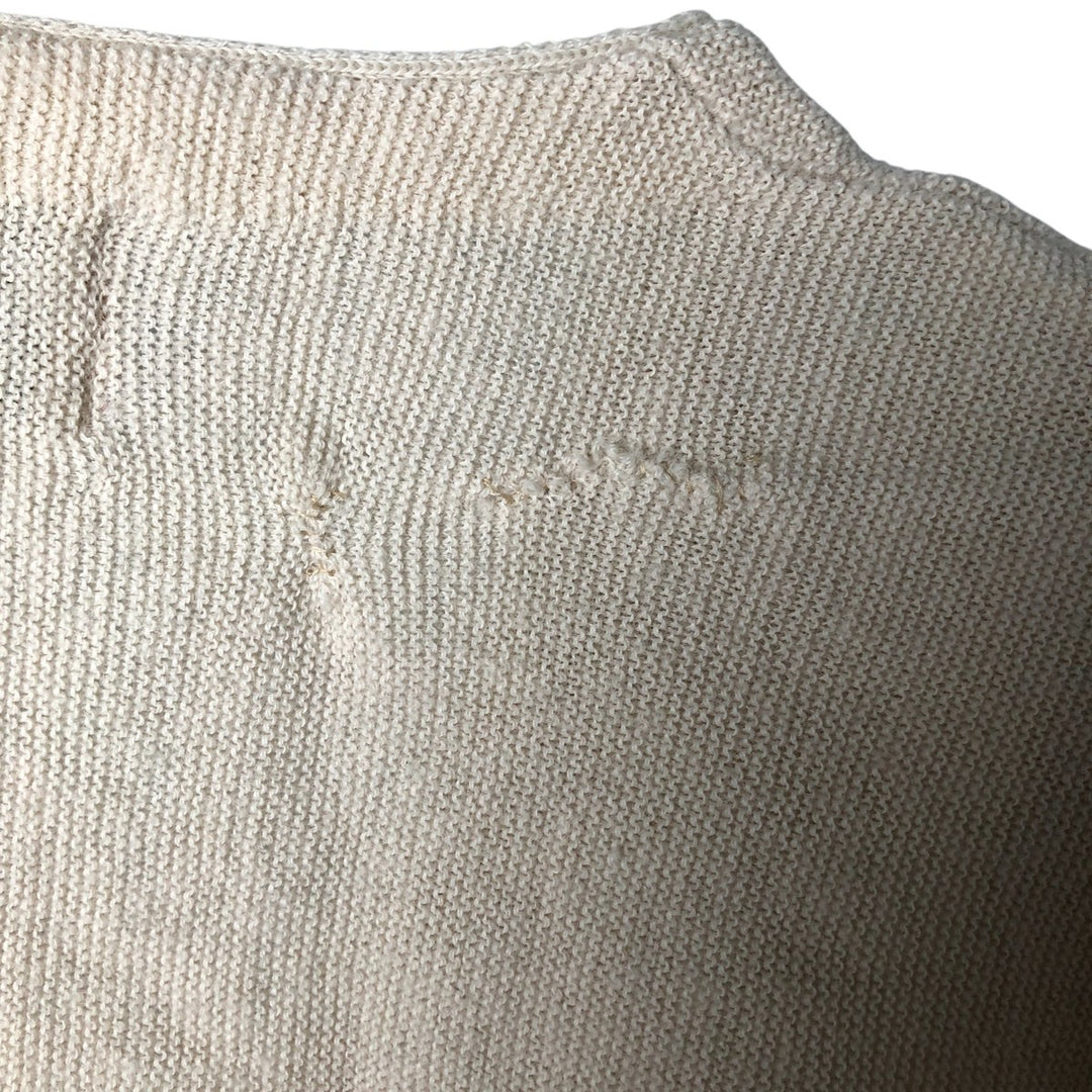 Men's Store Acrylic Knit Cardigan, Made in USA, Men's Size XL Oron Acrylic Beige type Vintage Second Hand