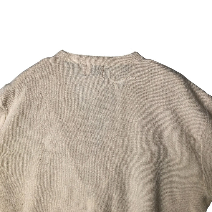 Men's Store Acrylic Knit Cardigan, Made in USA, Men's Size XL Oron Acrylic Beige type Vintage Second Hand