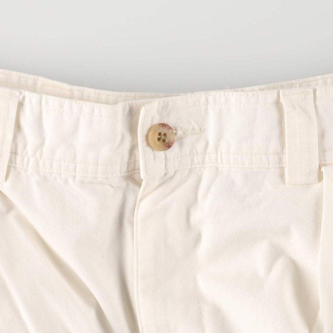 Ralph Lauren POLO SPORT One-Tuck Chino Pants, Men's, Size W35 cotton white type Vintage Second Hand