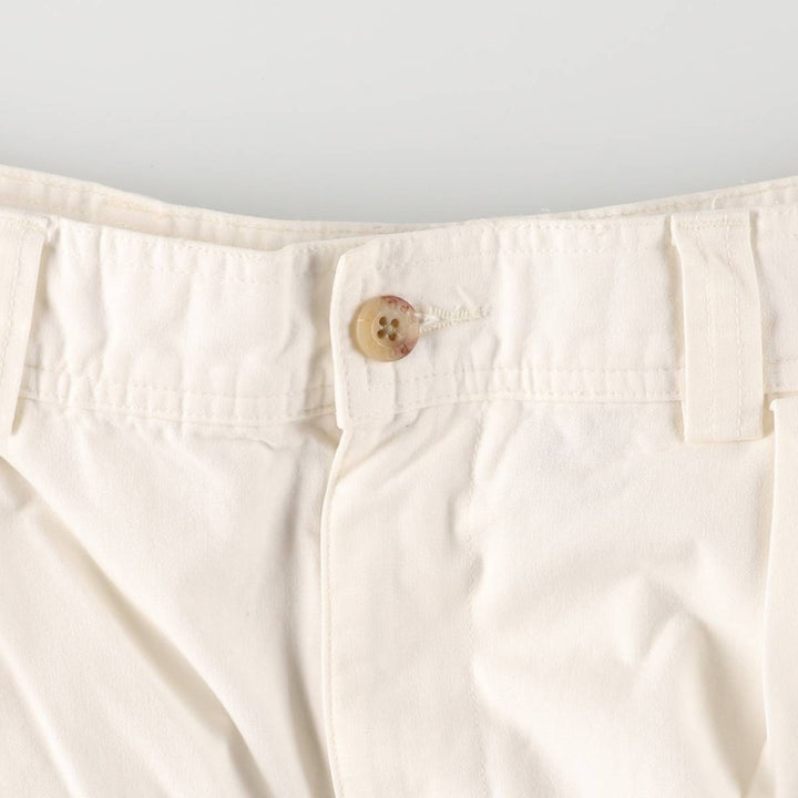 Ralph Lauren POLO SPORT One-Tuck Chino Pants, Men's, Size W35 cotton white type Vintage Second Hand