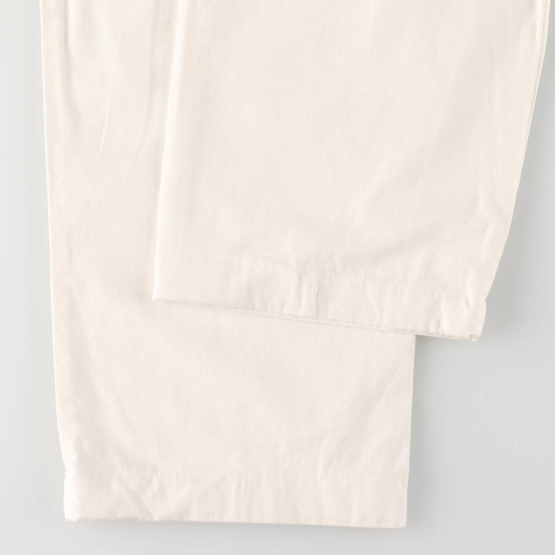 Ralph Lauren POLO SPORT One-Tuck Chino Pants, Men's, Size W35 cotton white type Vintage Second Hand