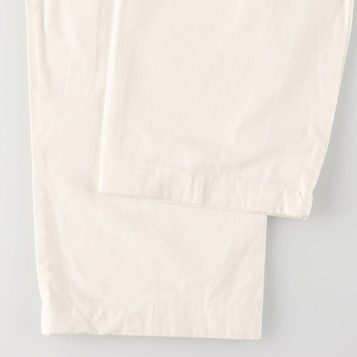 Ralph Lauren POLO SPORT One-Tuck Chino Pants, Men's, Size W35 cotton white type Vintage Second Hand