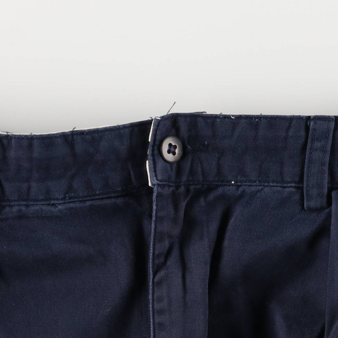 Ralph Lauren POLO RALPH LAUREN ANDREW PANT Two-pleat chino pants Men's size W35 cotton navy blue type Vintage Second Hand