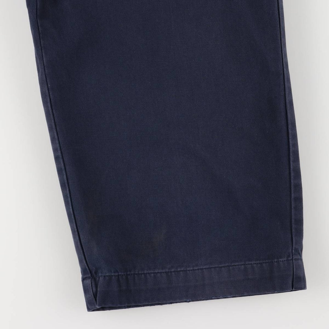 Ralph Lauren POLO RALPH LAUREN ANDREW PANT Two-pleat chino pants Men's size W35 cotton navy blue type Vintage Second Hand