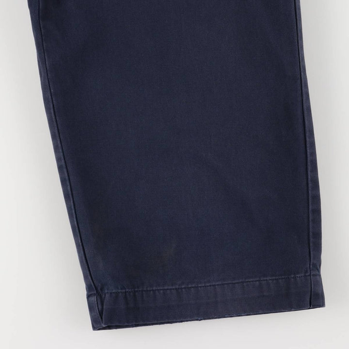 Ralph Lauren POLO RALPH LAUREN ANDREW PANT Two-pleat chino pants Men's size W35 cotton navy blue type Vintage Second Hand