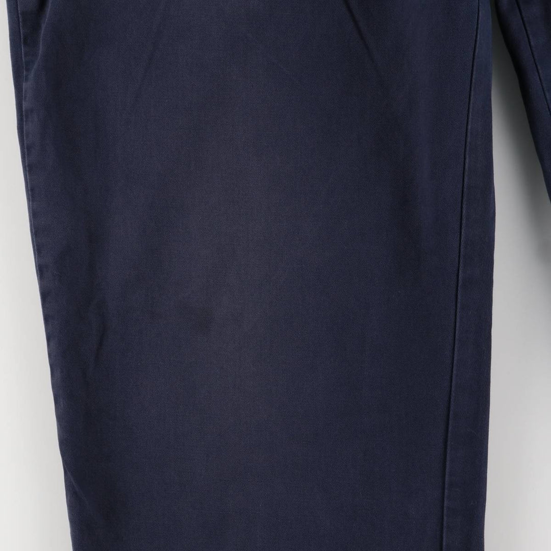 Ralph Lauren POLO RALPH LAUREN ANDREW PANT Two-pleat chino pants Men's size W35 cotton navy blue type Vintage Second Hand