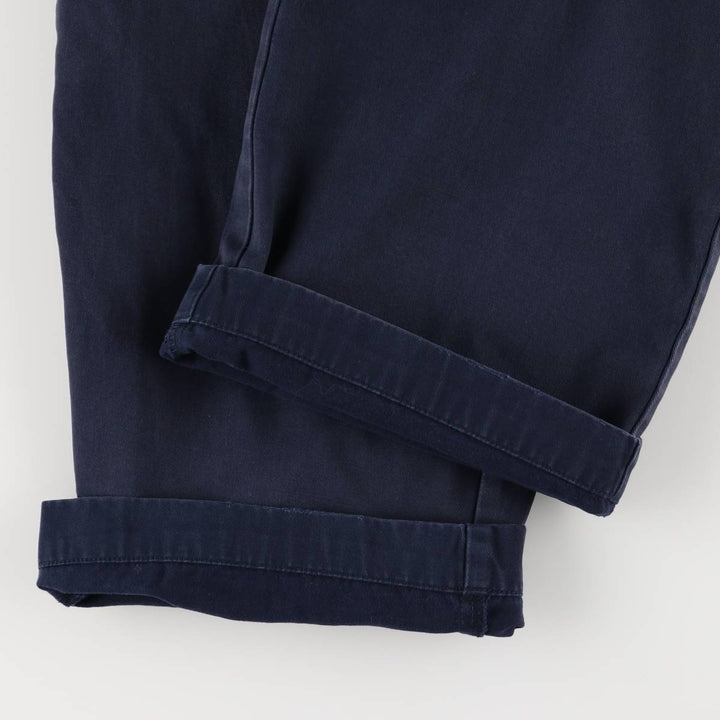 Ralph Lauren POLO RALPH LAUREN ANDREW PANT Two-pleat chino pants Men's size W35 cotton navy blue type Vintage Second Hand