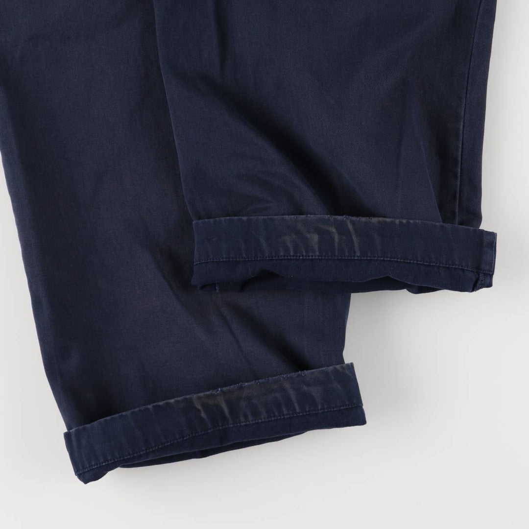 Ralph Lauren POLO RALPH LAUREN ANDREW PANT Two-pleat chino pants Men's size W35 cotton navy blue type Vintage Second Hand