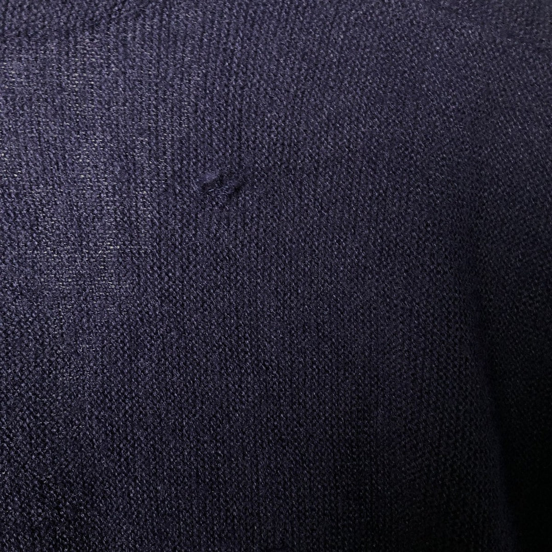 STEEPLECHASE Knit Cardigan, Men's Size L unclear navy blue type Vintage Second Hand