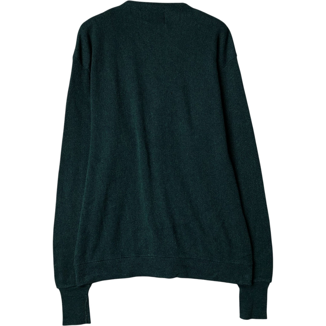 Cypress Links Knit Cardigan, Made in USA, Men's XL unclear Green type dark green Vintage Second Hand