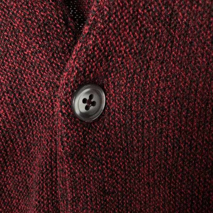 Cypress Links Golf Wear Acrylic Knit Cardigan, Made in USA, Men's XL acrylic wine-red Vintage Second Hand