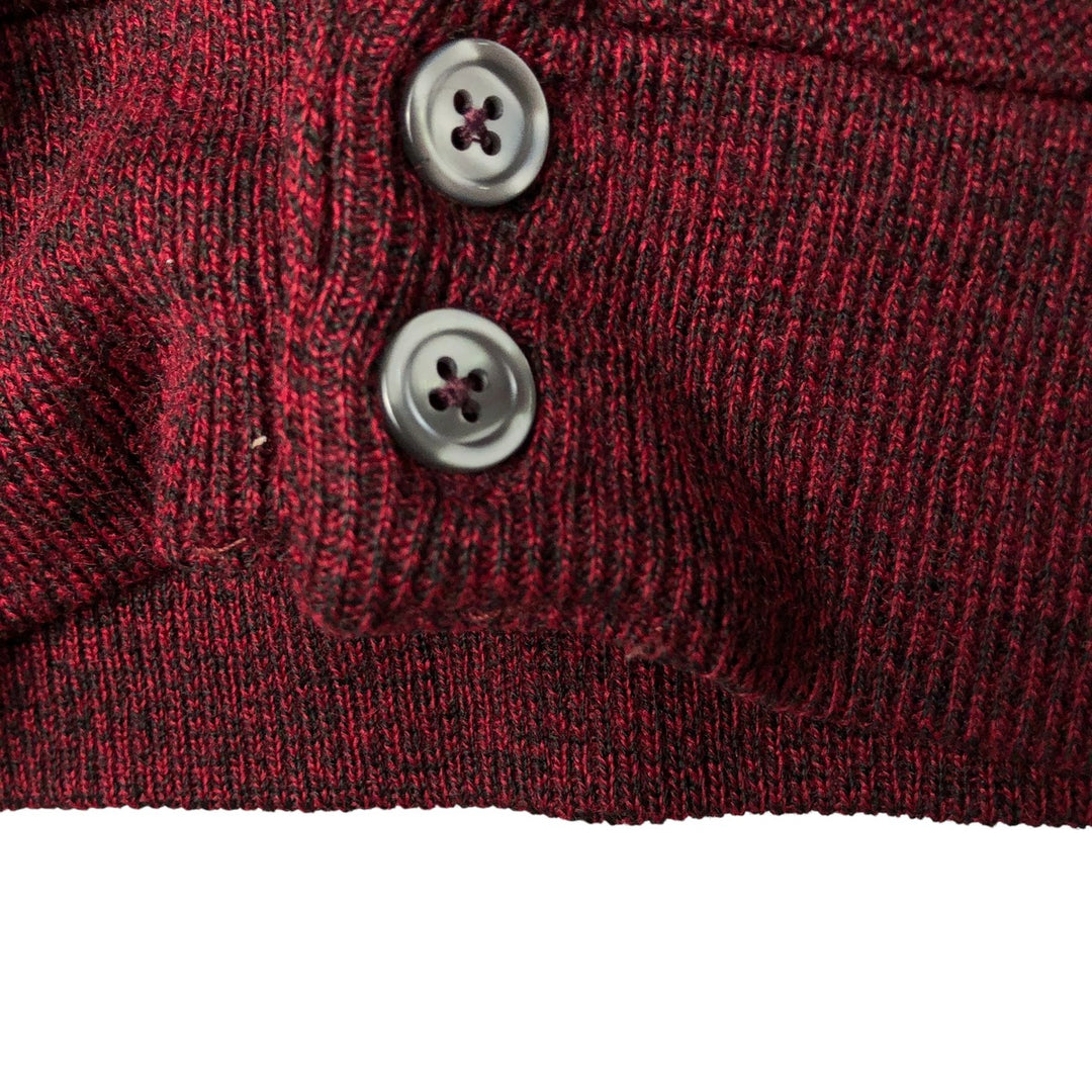 Cypress Links Golf Wear Acrylic Knit Cardigan, Made in USA, Men's XL acrylic wine-red Vintage Second Hand