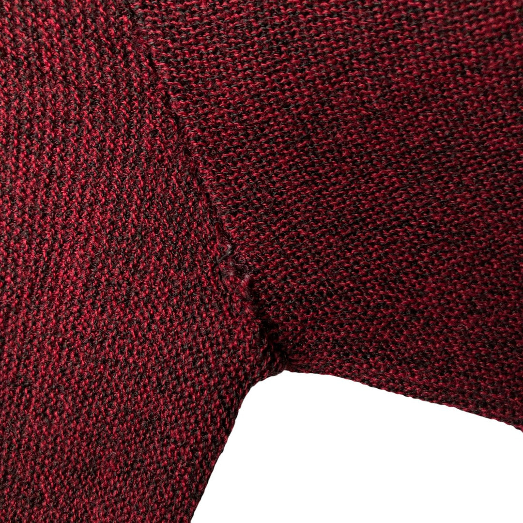 Cypress Links Golf Wear Acrylic Knit Cardigan, Made in USA, Men's XL acrylic wine-red Vintage Second Hand