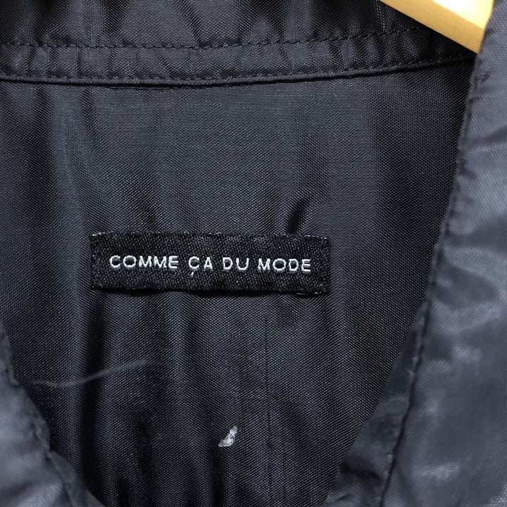 COMME CA DU MODE Long Sleeve Polyester Shirt, Men's Size L polyester black type Vintage Second Hand