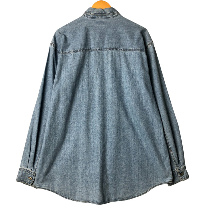 Levi's Red Tab Long Sleeve Denim Shirt, Men's Size L cotton Blue type light blue Vintage Second Hand