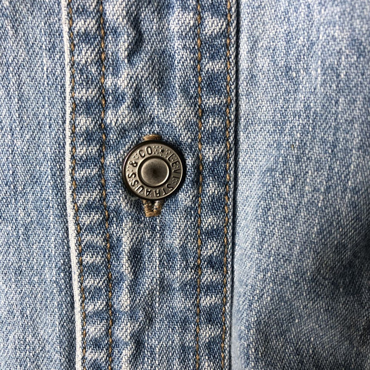 Levi's Red Tab Long Sleeve Denim Shirt, Men's Size L cotton Blue type light blue Vintage Second Hand