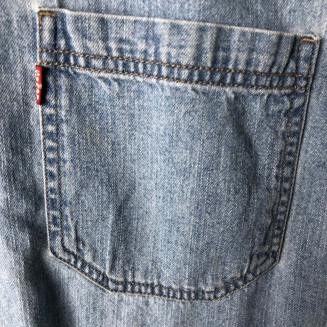Levi's Red Tab Long Sleeve Denim Shirt, Men's Size L cotton Blue type light blue Vintage Second Hand