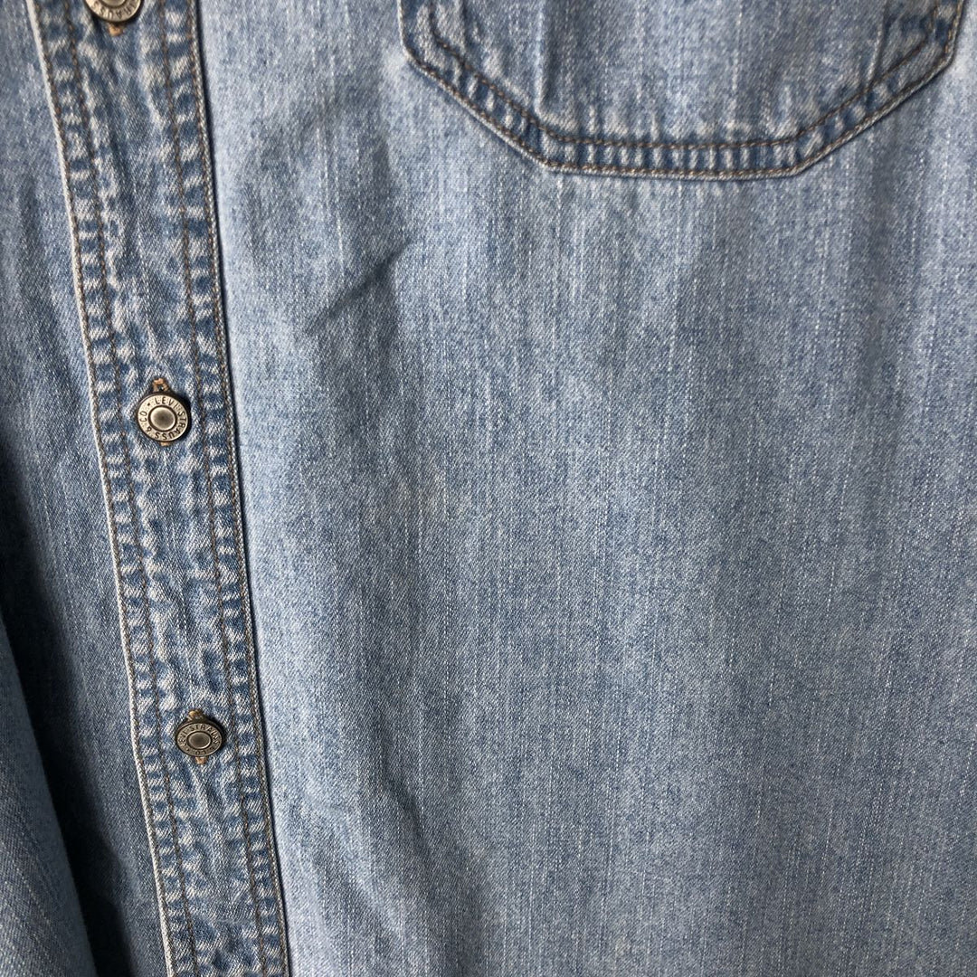 Levi's Red Tab Long Sleeve Denim Shirt, Men's Size L cotton Blue type light blue Vintage Second Hand
