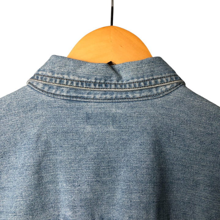 Levi's Red Tab Long Sleeve Denim Shirt, Men's Size L cotton Blue type light blue Vintage Second Hand