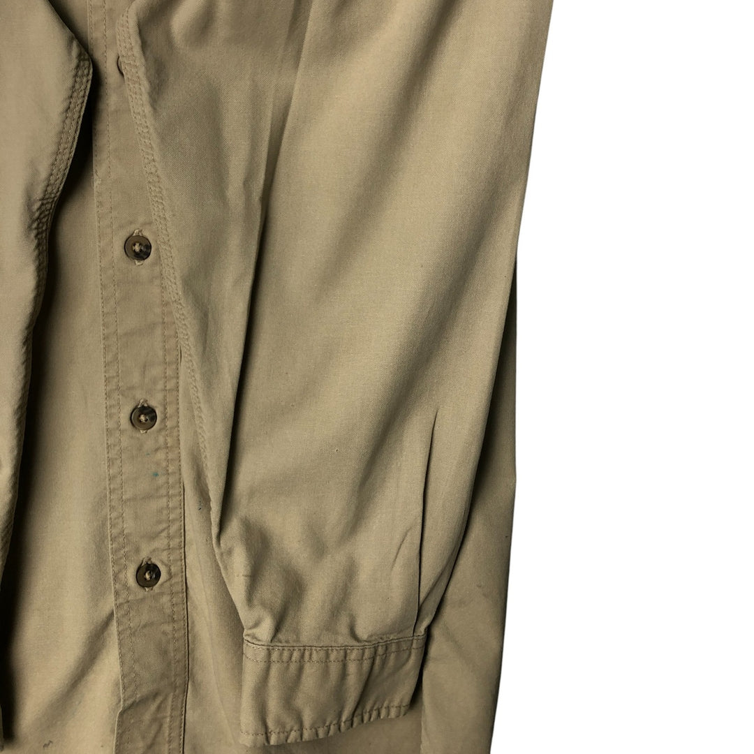 Carhartt Long Sleeve Work Shirt, Men's Size L cotton Khaki type beige Vintage Second Hand